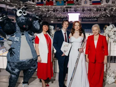 Нагорный Дворец спорта стал новой площадкой для проведения выездных церемоний бракосочетания